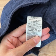 GAP 子ども用帽子80cmの画像