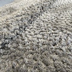 取引中！使用期間半年！ ニトリ カーペット ナイロンムートン 200cm×200cm グレーの画像