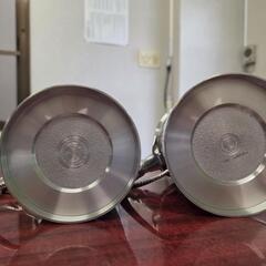タイ製　TIN97％　錫製マグカップ　ビアカップ2個セットの画像