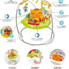 Mattel Fisher-Price Jumperoo - フィッシャープライス レインフォレスト ジャンパルーII 【日本正規品】3カ月~ 赤ちゃん 幼児 子ども 幼児 乗用玩具 ジャンパーの画像