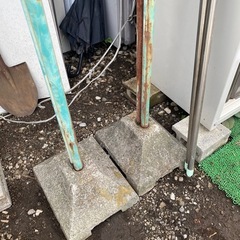 物干し台と竿の画像