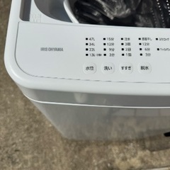 アイリスオーヤマ2024年 5kg 縦型洗濯機 IAW-T504 美品 使用頻度数回程度の画像