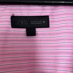 ZARA ザラ　オーバーシャツ　ストライプ　ポプリンシャツの画像