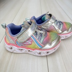 光る靴 14.0cm　スケッチャーズの画像