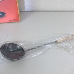 未使用 長期保管品 アイロス 木柄北京鍋30cm お玉付き 中華鍋 片手鍋 ☆ 札幌市 北区 屯田 の画像