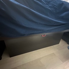 ニトリ跳ね上げ式収納付きベッドの画像