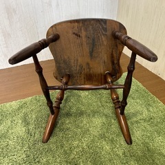 【リユース☆エコちょっぷ】飛騨家具　木製　チェア　ヴィンテージの画像