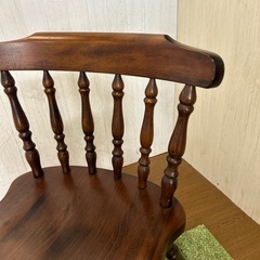 【リユース☆エコちょっぷ】飛騨家具　木製　チェア　ヴィンテージの画像