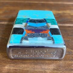 【愛品倶楽部柏店】ZIPPO　ライター　ターコイズデザイン　未使用品の画像