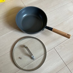 【無印良品】フライパン＆ガラス蓋セットの画像