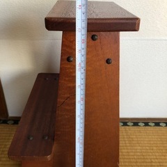 木製　踏み台の画像