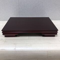  高級花台 紫檀調 木製飾台 盆栽台 茶道具 華道具 生け花 置物台 伝統工芸 和室 洋室　【糸島市内 送料無料】250927-1の画像