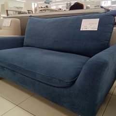 ★リユースのサカイ日立店★HJ7876 NITORI ソファ ブルー H77×D73×W131 クリーニング済み の画像