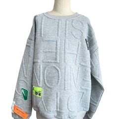 【配送専用ページ】新品男の子スエットスーツ★140〜150cm★トップスパンツ2点セット★グレーの画像