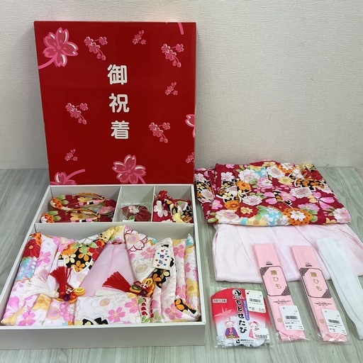 【値下げしました】伴商店 七五三 女の子 3歳 被布セット