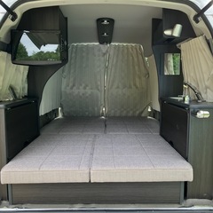 エブリイ キャンピング仕様 25年 車検9年10月 ナビ Bカメラ TV ETCの画像