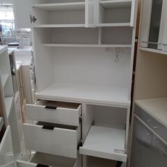 ★リユースのサカイ日立店★HJ7879 NITORI レンジボード ホワイト H181×D41×W88.5 クリーニング済み の画像