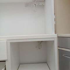 ★リユースのサカイ日立店★HJ7879 NITORI レンジボード ホワイト H181×D41×W88.5 クリーニング済み の画像