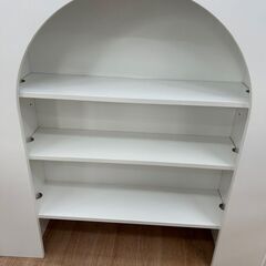 マントルピース 収納 ホワイト 白 飾り棚 棚 🚚自社配送時💳代引き可🚚(現金、クレジット、スマホ決済対応)の画像