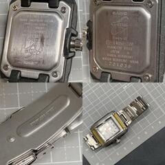L398不動 カシオ ベイビージー スクエア シルバー MSG-700 クォーツ　アナログ レディース 腕時計 CASIO Baby-G　中古の画像