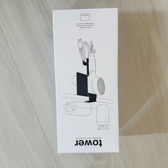 tower ティッシュケース ドライヤーホルダーの画像