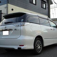 車検満タン エスティマハイブリッド 中期 G レザーパッケージ HDDナビ フルセグTV Bluetooth フリップダウンモニター バックモニター 両側パワスラ パワーバックドア スマートキー サンルーフ 本革シート シートヒーター クルコン HIDライト LEDフォグ ETCの画像