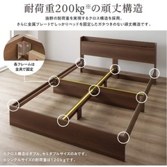 シングルベッド×2(連携できる)マットレス付きの画像