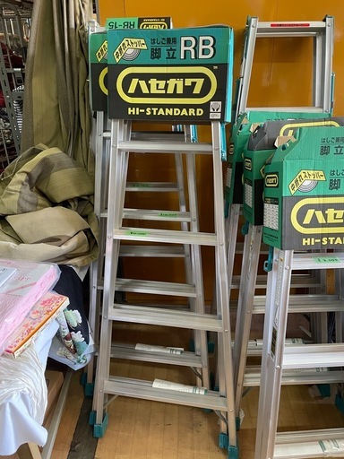 未使用 アルミ脚立 ハシゴ はしご 梯子 作業 建築 ハセガワ 在庫4