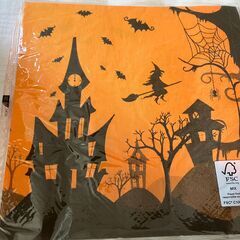 [新品] ハロウィーンパーティ　紙ナプキンの画像