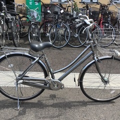 27インチステンレスリム内装3段変速オートライト中古整備済自転車店通学用の画像