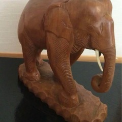 木彫り　象の画像