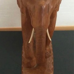 木彫り　象の画像