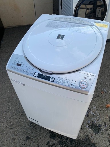 ♦SHARP 電気洗濯乾燥機【2018年製】ES-TX8CKS