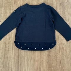 100円。男の子ロングTシャツ80cmの画像