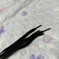 新品の靴ひも 黒色の画像