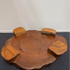 花台　花瓶台　天然木　切り株　木製 自然な形状の画像