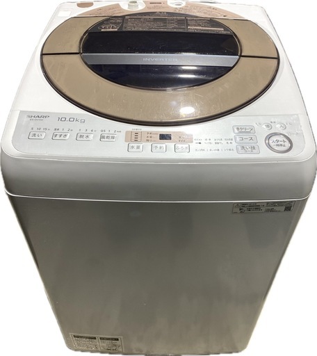 ●洗濯機 SHARP / ES-GV10D-T / 10kg 2019年製