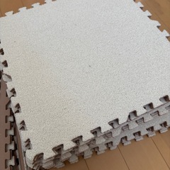 ニトリ　30cm×30cmタイルカーペット18枚と端用パーツ　の画像