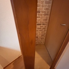 姿見/回転ハンガーラック/全身ミラーの画像
