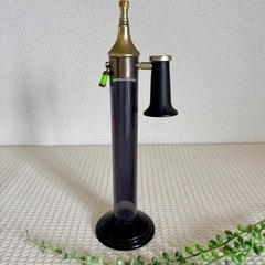アンティークな雰囲気のオールド電話機　受話器　オブジェ　高さ約29cmぐらいの画像