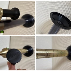 アンティークな雰囲気のオールド電話機　受話器　オブジェ　高さ約29cmぐらいの画像