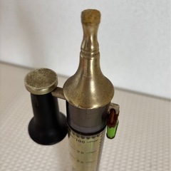 アンティークな雰囲気のオールド電話機　受話器　オブジェ　高さ約29cmぐらいの画像