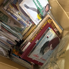 中古レコード　大量の画像