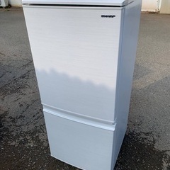 ♢SHARP ノンフロン冷凍冷蔵庫 【2019年製】SJ-D14E-W