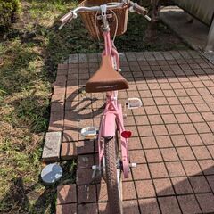 18インチ　自転車　ピンクの画像