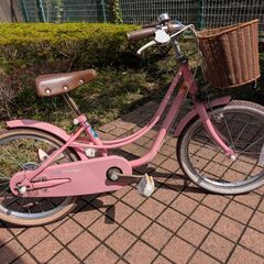 18インチ　自転車　ピンクの画像