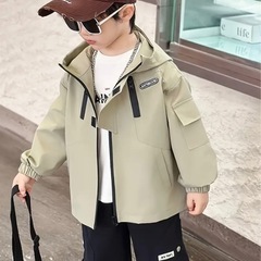 【直接取引専用ページ】新品★男の子ジャケット★140〜150cm★サンドベージュの画像