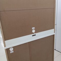 ★リユースのサカイ日立店★HJ7882 髙橋木工所 レンジボード ベージュ H186.5×D51×W100.5 クリーニング済み の画像