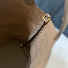 キューブ型バッグ(ピコタン風)エトゥープ　の画像