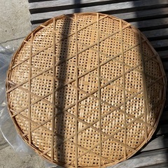 竹製干しざる　直径55cm 梅干しの画像